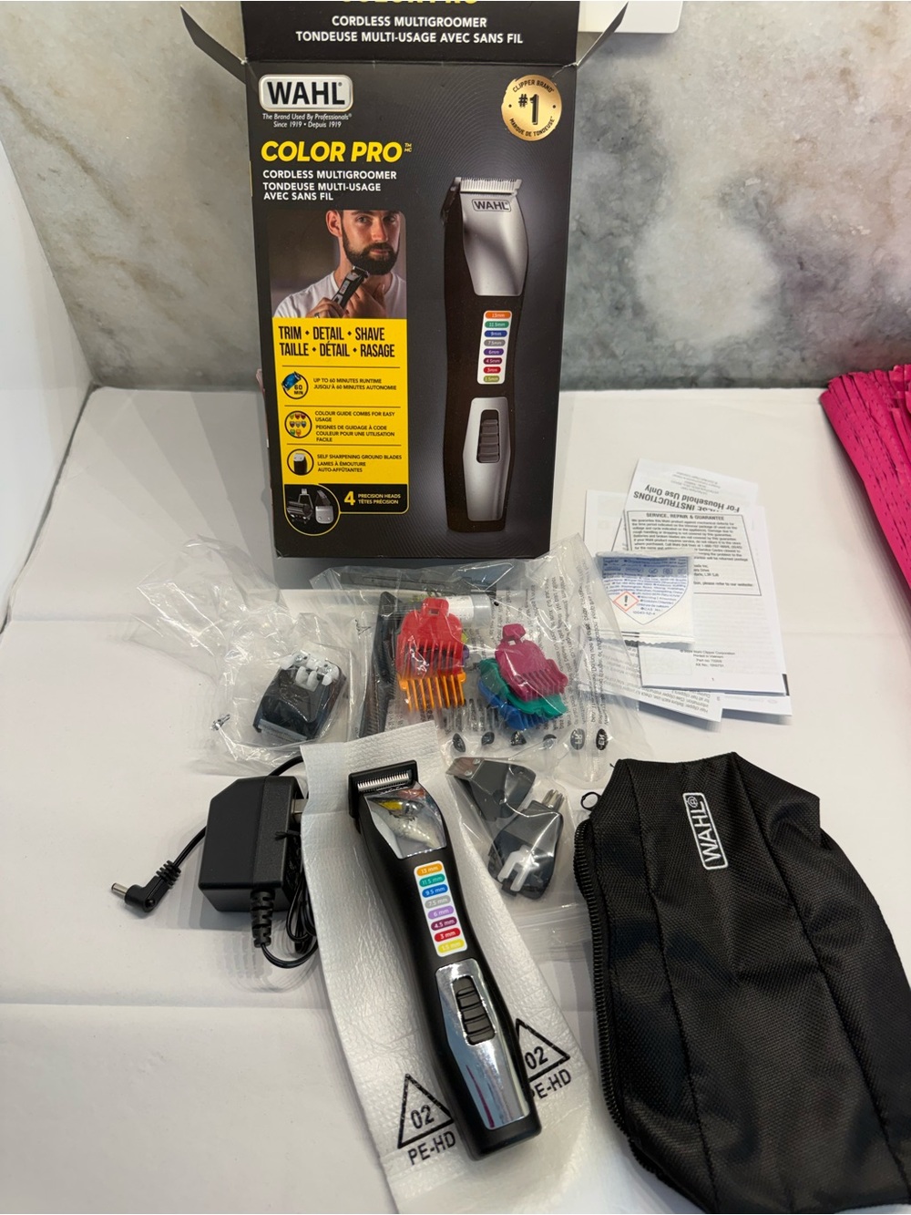 Wahl Color Pro Cordless Multigroomer Beard Trimmer Grooming Kit NEW